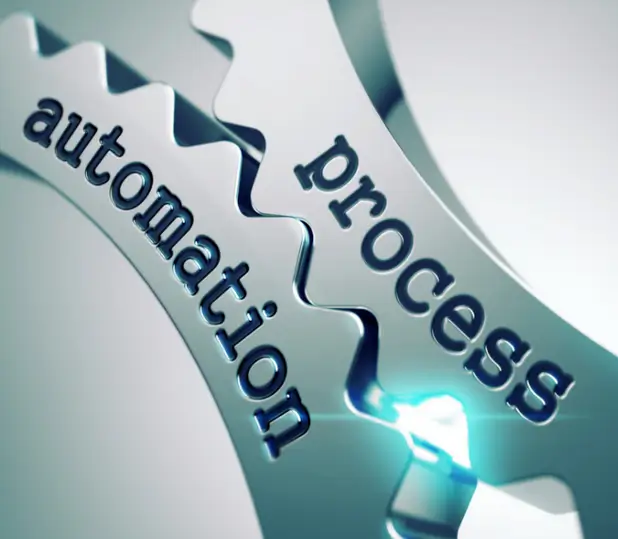 Grinding gears with the words process automation printed on them from CADTALK