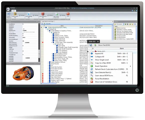 Monitor with CADTALK software downloaded