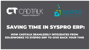 Title graphic of case study titled Saving Time in SYSPRO ERP