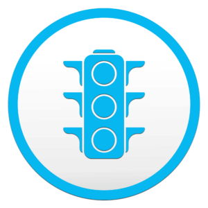 Icon of a traffic light