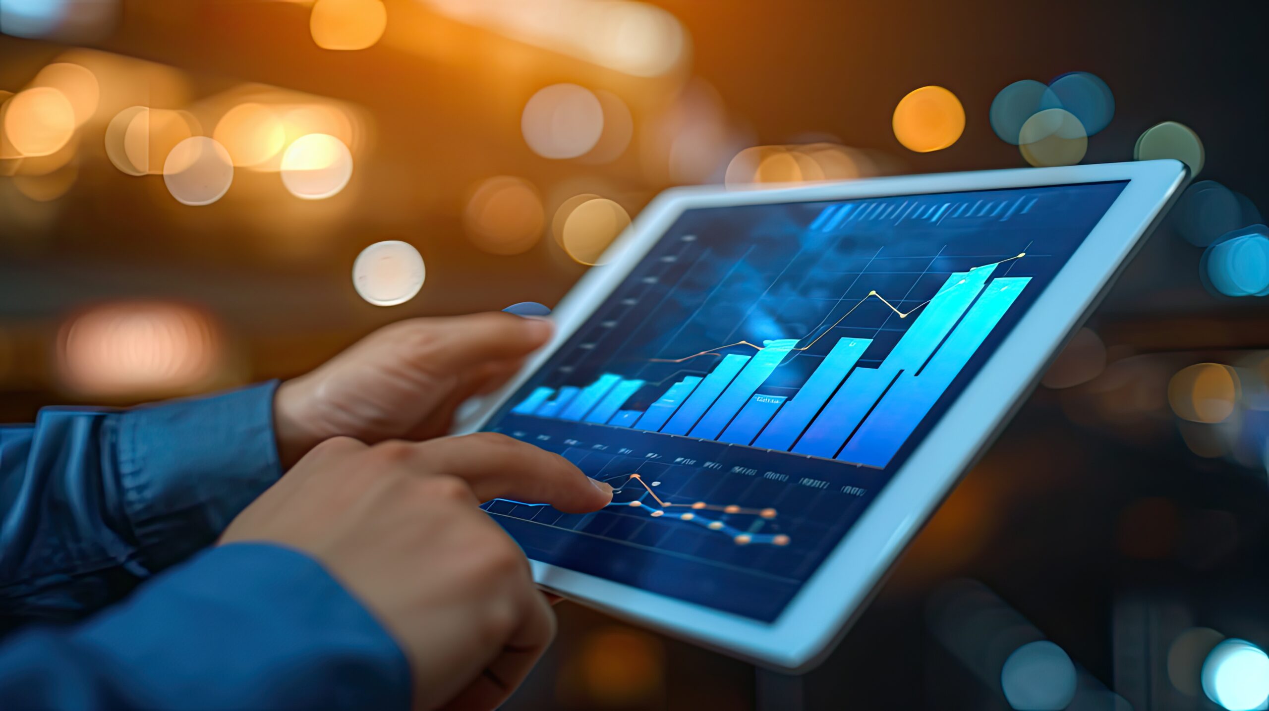 graph, business, chart, growth, success, analysis, investment, diagram, finance, marketing. close up hand has bar chart summary of years investment