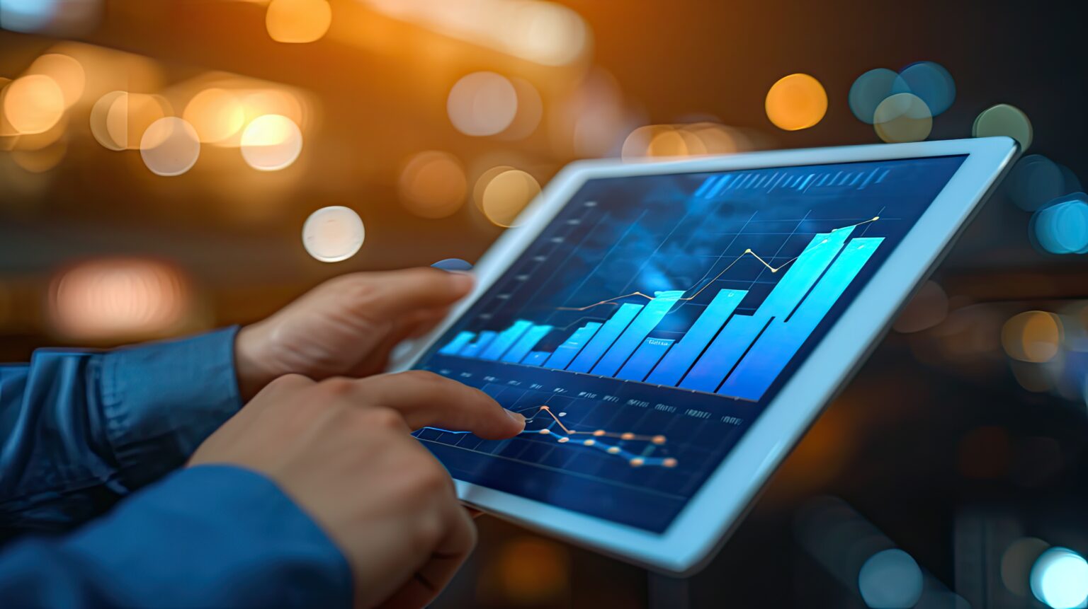 graph, business, chart, growth, success, analysis, investment, diagram, finance, marketing. close up hand has bar chart summary of years investment
